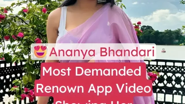 Famous Instagram Model Ananya Bhandari Nude Video Showing Her HUGE Boobs