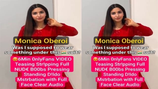 Monica Oberoi Famous Punjabi NRI Teasing Stripping Mstebation